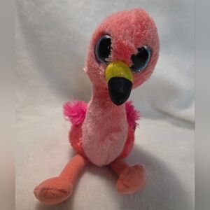 GILDA Ty Beanie Boos Pink Flamingo Bird Stuffed Toy TySily 2017